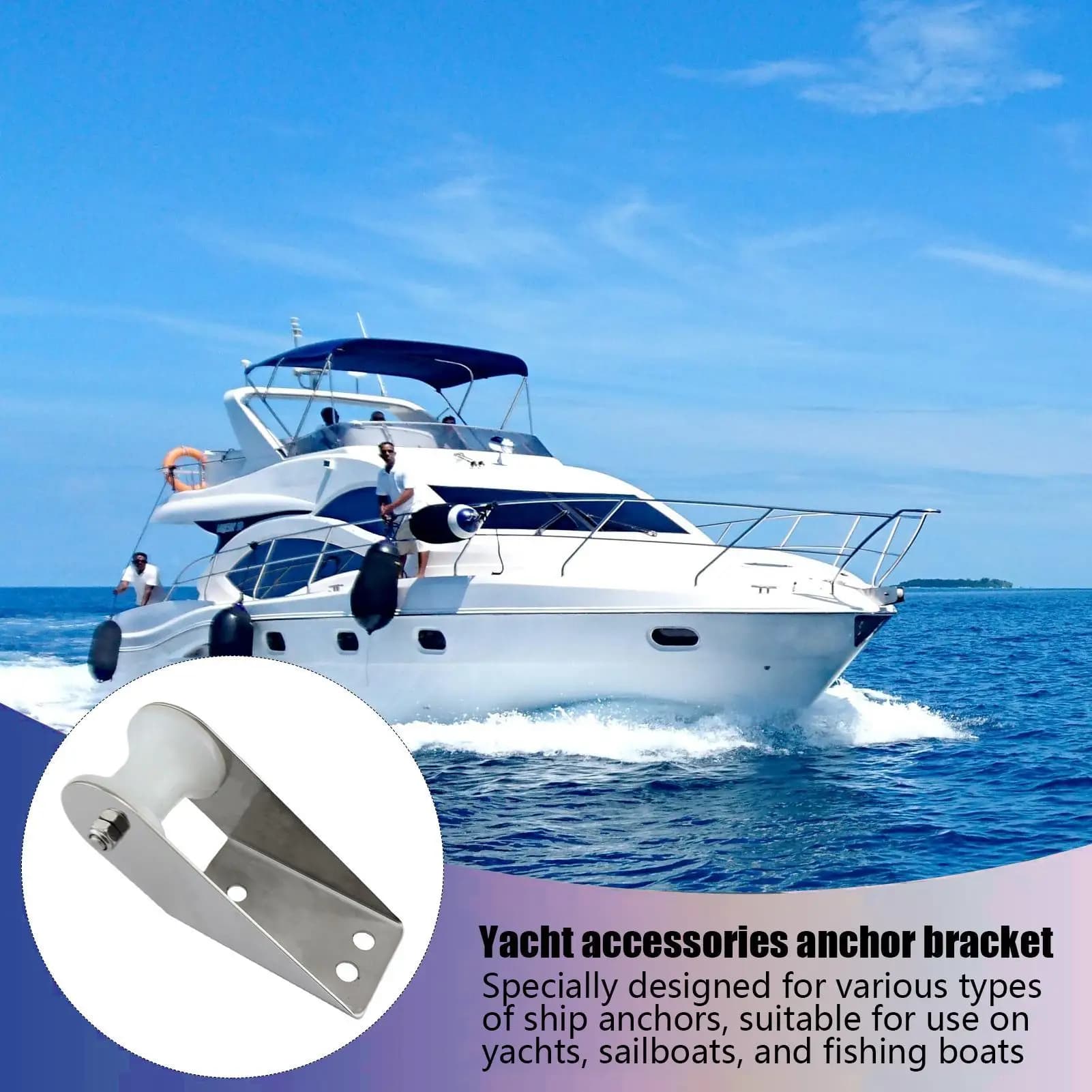 Rullo di ancoraggio per prua Ancoraggi per prua per barche per yacht marini Accessori di ricambio per hardware di lancio per rulli per kayak Canoe Vessel