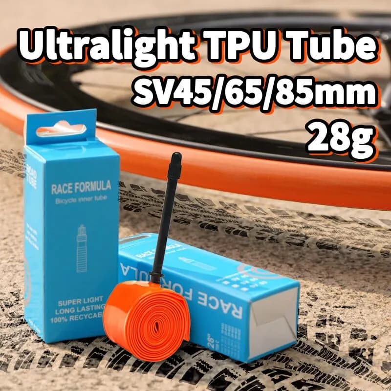 2025 new ultralight air chamber for bike 700 18/32C road MTB bicycle TPU pneumatic 700C 45/65/85mm length French valve tube super light