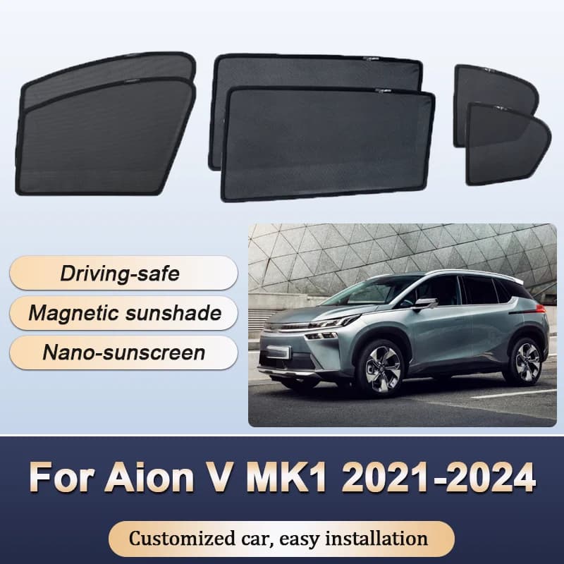 Parasole per Aion V 2021 2022 2023 2024 MK1, Tende Isolanti Termiche per Parabrezza, Visiere per Finestrini, Accessori per la Privacy