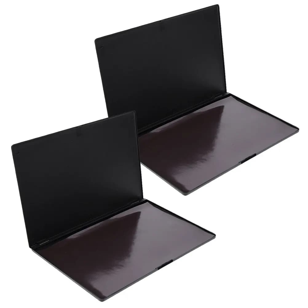 2Pcs DIY Eyeshadow Palette Makeup Organizer Empty Lipstick Blush Storage Box Portable Compact Case Eyeshadow Tray
