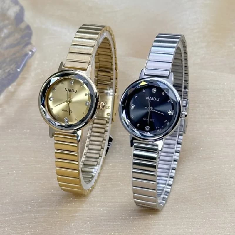 Women's Fashion Quartz Watch Simple With Stainless Steel Strap Wrist Watch for Students with Round Dial Dropshipping Reloj Mujer