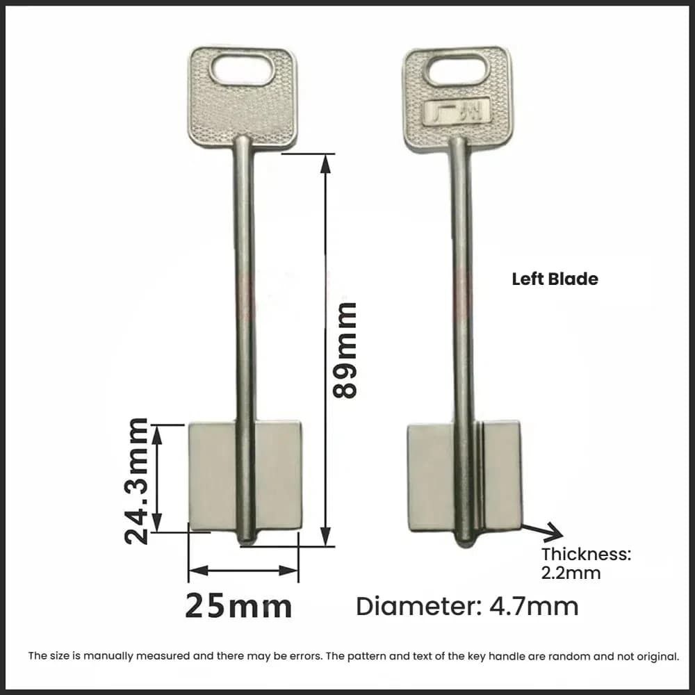 Chiave grezza per asta portabandiera H-ongli Chiave grezza per porta di sicurezza C-EFIRO Chiave per asta portabandiera per personale porta Chiave Jia Wan serratura a forma speciale