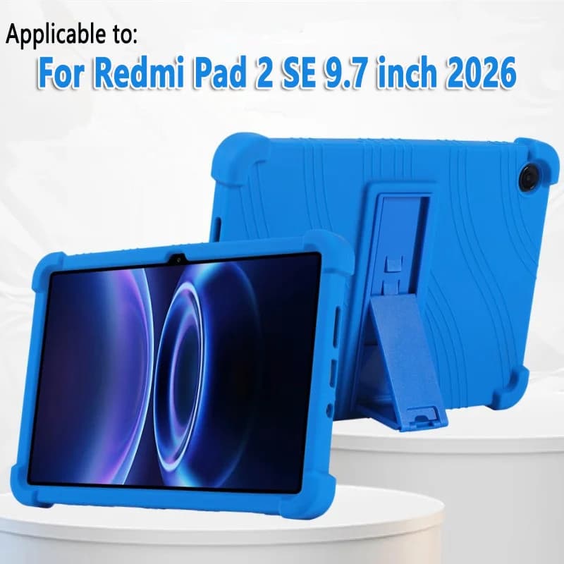 For Xiaomi Redmi Pad 2 SE 2026 Case 9.7 inch Thickened Shockproof Stand Soft Silicone Funda Redmi Pad 2 SE 9.7"Kids Tablet Cover