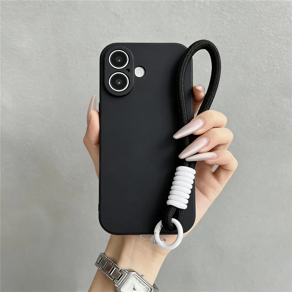 Fashion Silicone Liquid Case For Motorola MOTO Edge 70 Fusion Plus 60 Fusion 50 Neo G77/67 G86 G56 Strap Anti-Drop Protect Cover