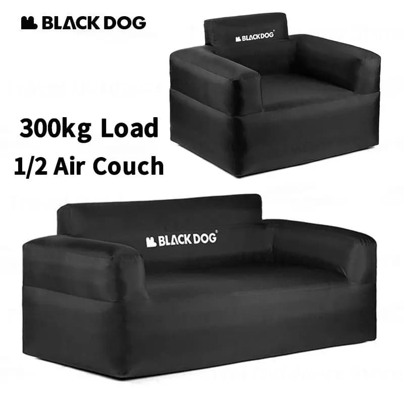 Naturehike BLACKDOG Divano letto ad aria Outoor Divano ad aria portatile a due posti Carico da 300 kg Divano letto gonfiabile relax per interni con pompa ad aria