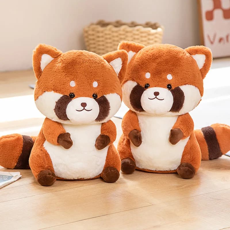 Nuovo 35cm Kawaii peluche procione giocattoli di peluche adorabile cuscino di procione farcito morbido cuscino animale bel compleanno regalo di natale per ragazza
