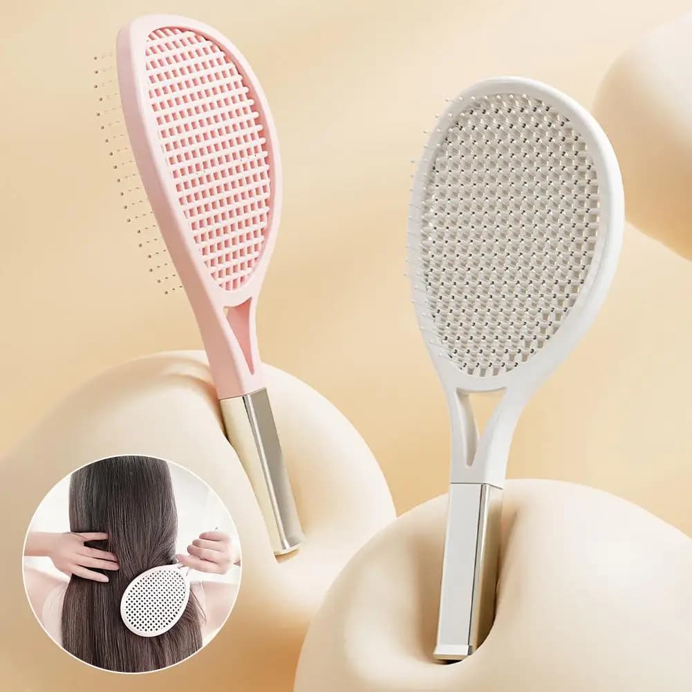 Cuscino d'aria Pettine per massaggio Racchetta da tennis Pettine soffice Capelli asciutti High Out Hollow Districante Top Bagnato Dsign Spazzola Artefatto Cranico Y5H9