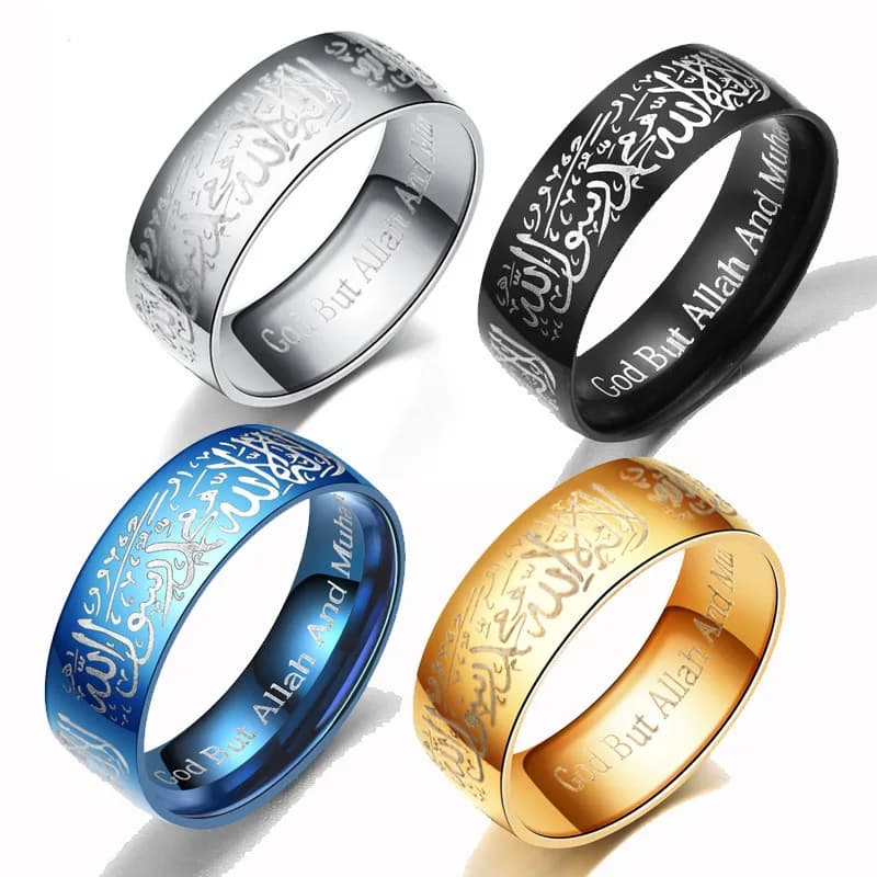 2025 Hot Selling Retro Titanium Steel 8mm Laser Engraving Ring For Women Men Jewelry Valentine Gifts Size 6-13