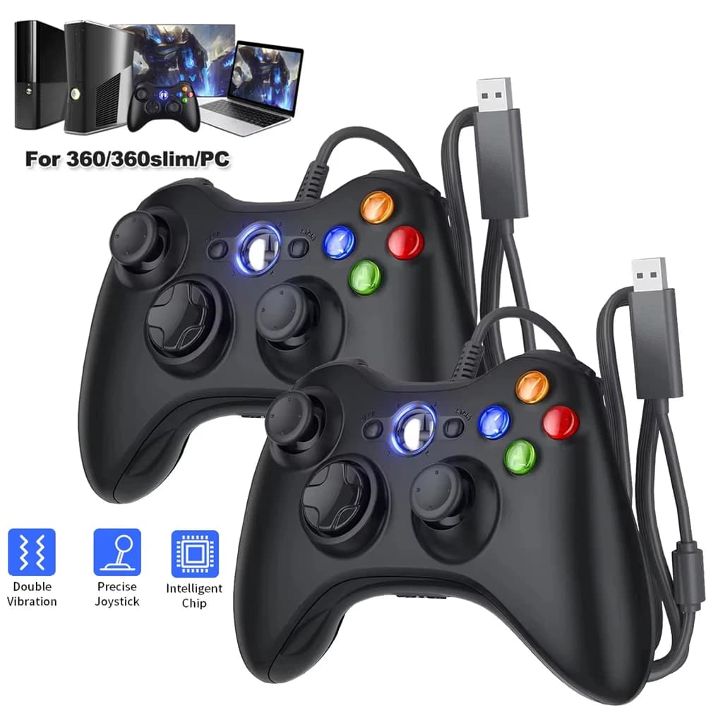 Controller di gioco cablato USB per console Xbox360 Joypad per Win 7/8/10 PC Joystick Controle Mando Gamepad per accessori Xbox 360