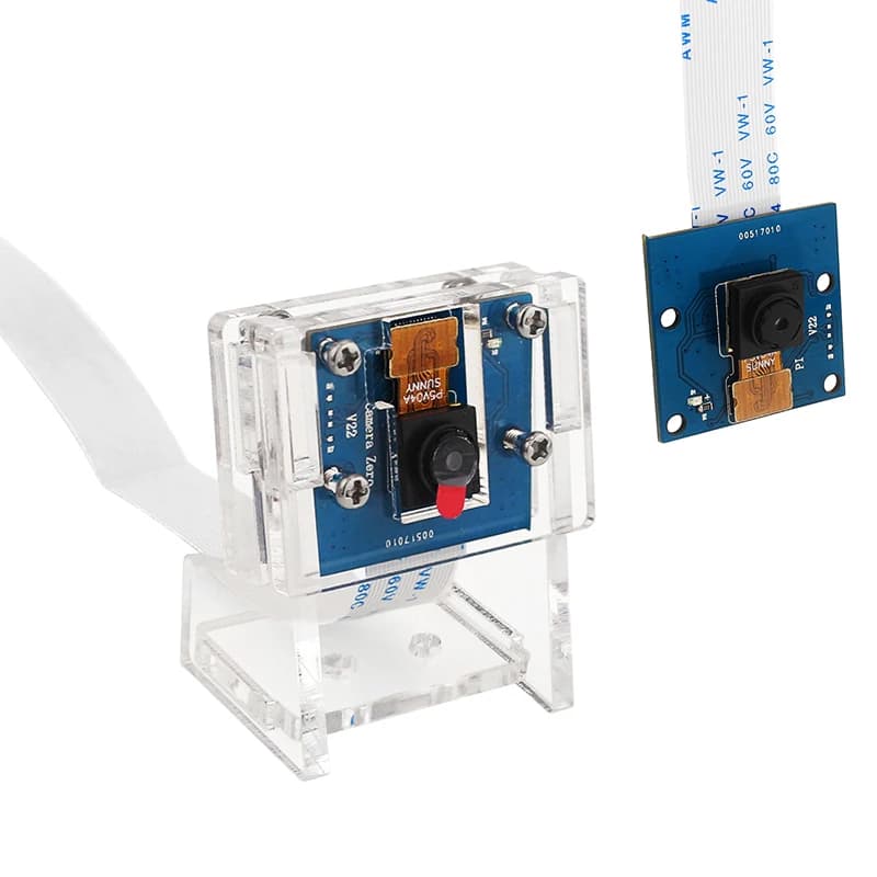 Fotocamera Raspberry Pi Zero 2 W 5 MP Sensore OV5647 da 69 gradi 1080p per RPi 0 Supporto acrilico opzionale per Pi Zero W