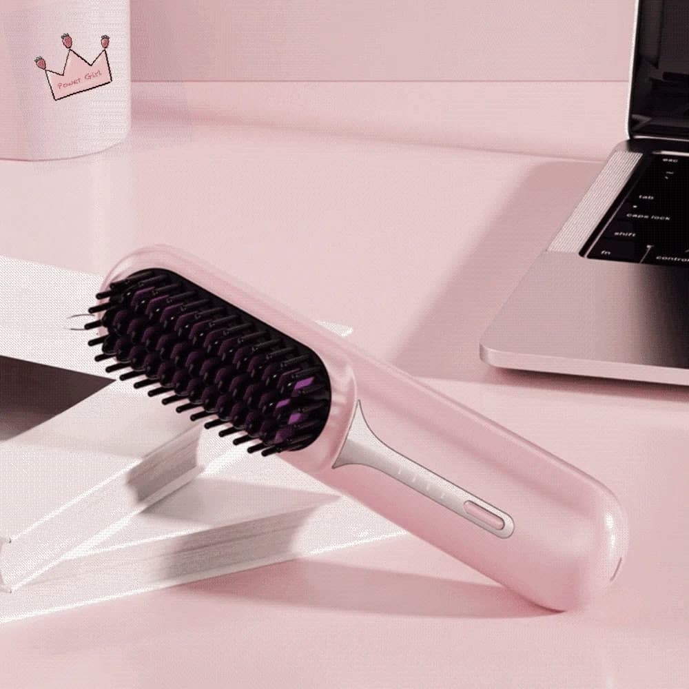 Quick Heating Hair Plate, Dry & Bagnate, USB Charging, Negative Ions, Professional Portable Non-Travel Wire Heater