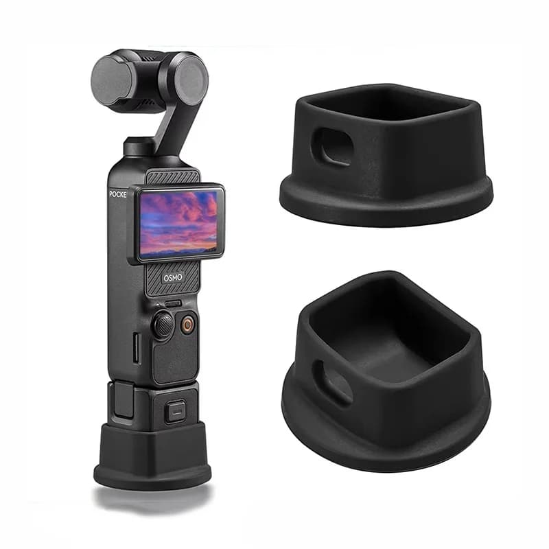 Base da tavolo in silicone per DJI Osmo Pocket 3, supporto antiscivolo per fotocamera sportiva, base di estensione fissa, supporto per gimbal portatile.