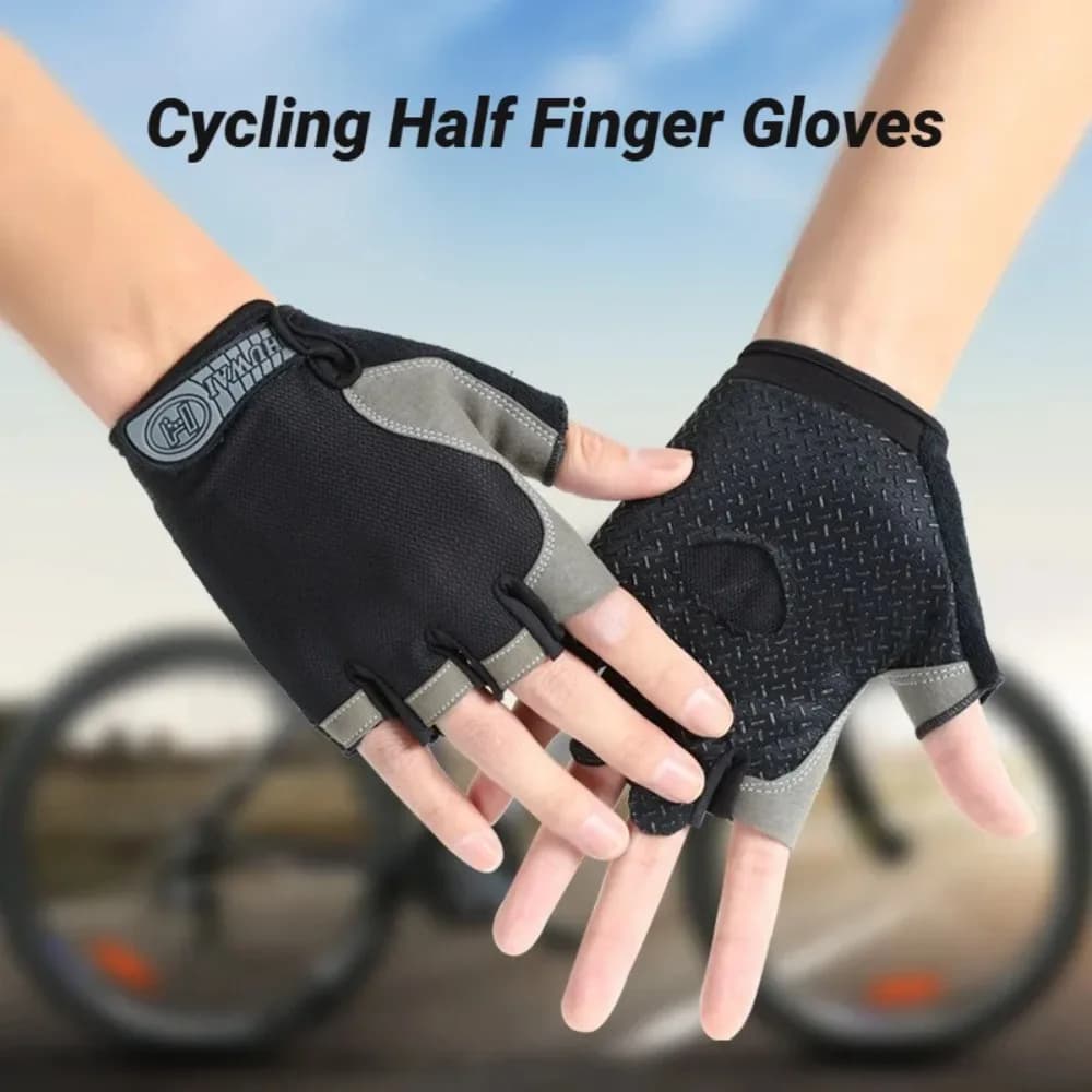 Men's and Women's Bicycle Gloves, Anti-slip, Breathable, Estivi, Senza Dita, per Bicicletta, Sport, Palestra e Allenamento