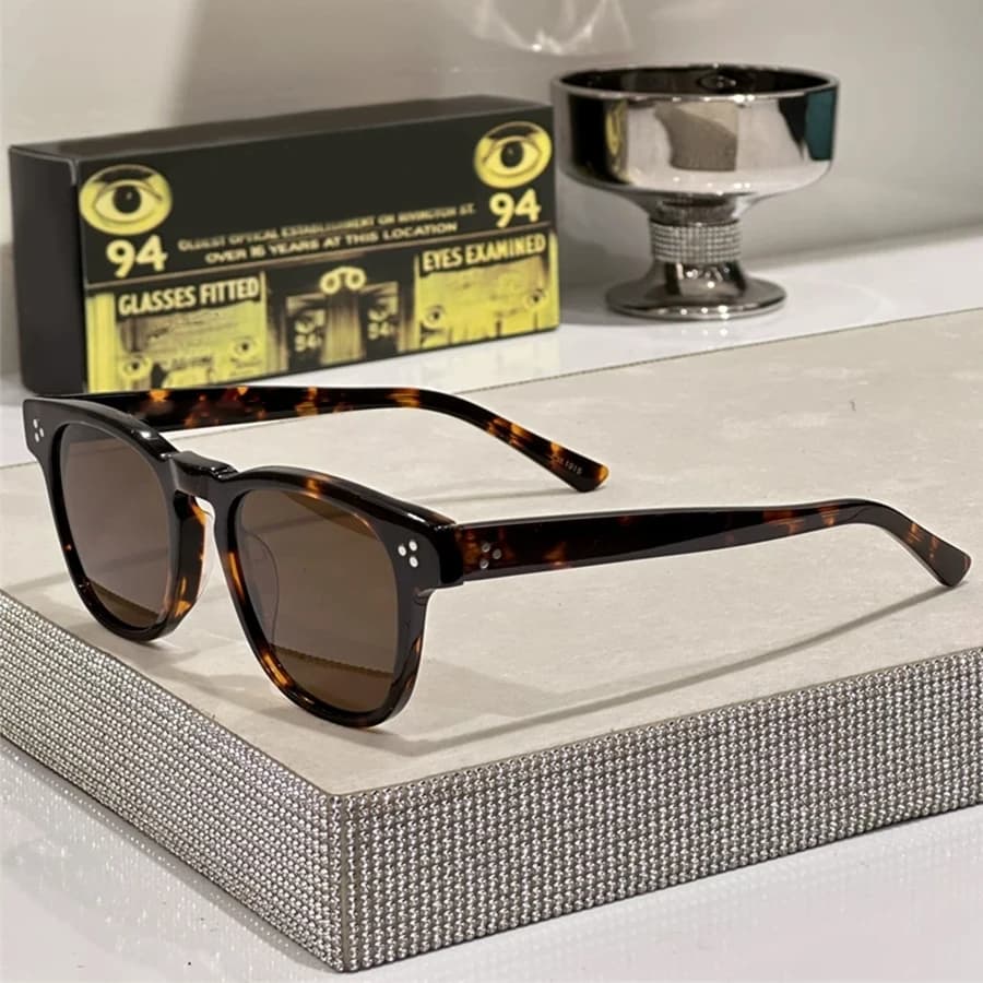 Occhiali da sole Johnny Depp da uomo e da donna, polarizzati, stile DUDEL, occhiali da sole vintage con montatura in acetato per uomo, occhiali da vista.