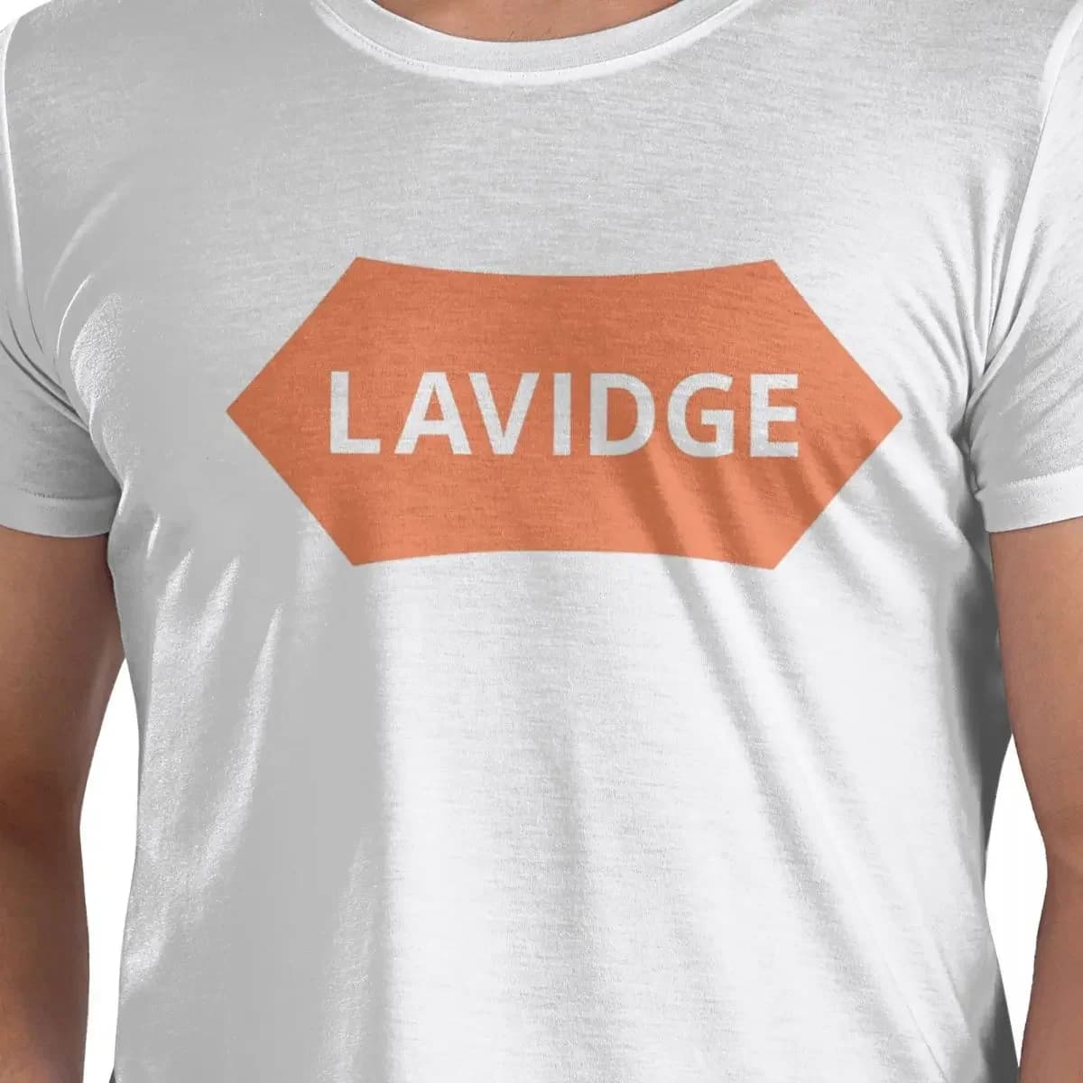LAVIDGE Shield - T-shirt in cotone 100% con manica per laptop T-shirt classiche da uomo Girocollo Manica corta S-6XL