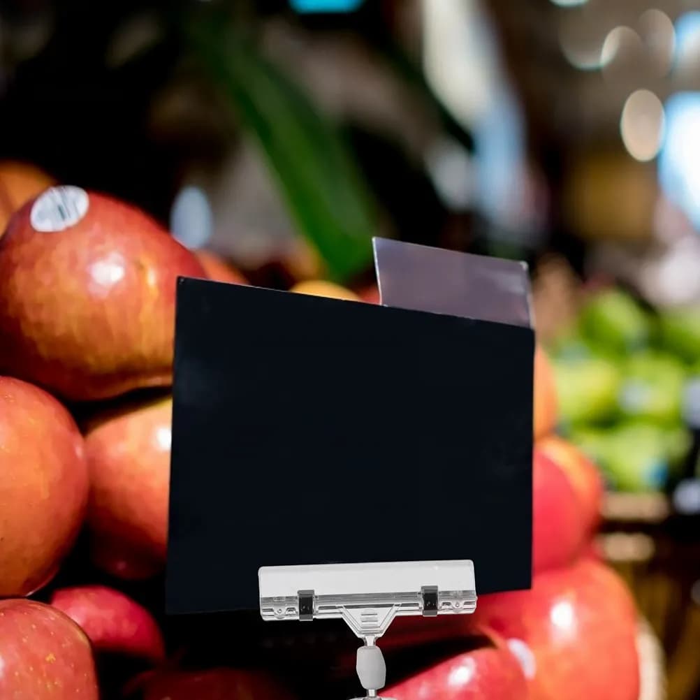 4 Pezzi Clip Magnetici Trasparenti per Cartellini Prezzi, Espositori per Etichette, Supporti per Insegne, Clip per Lavagna, Accessori Pubblicitari per Negozi