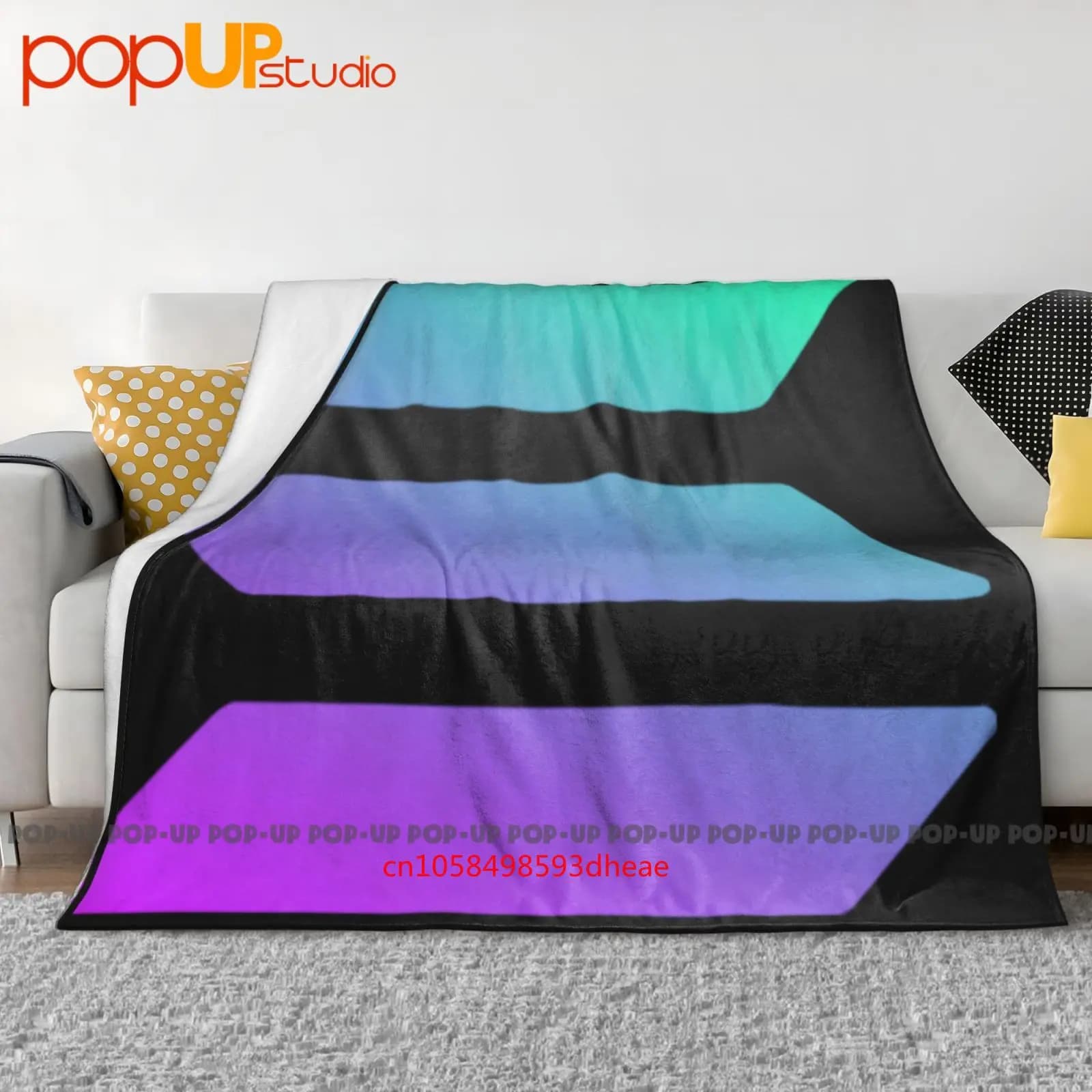 Solana Logo Crypto Coperta ultra morbida trapunta invernale Copridivano Copriletto