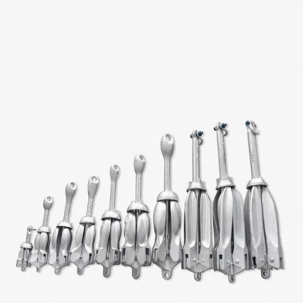 Carbon Steel Folding Boat Anchor For Inflatable Kayak Speedboat Rigging Hardware Accessories Outdoor Marine Tool