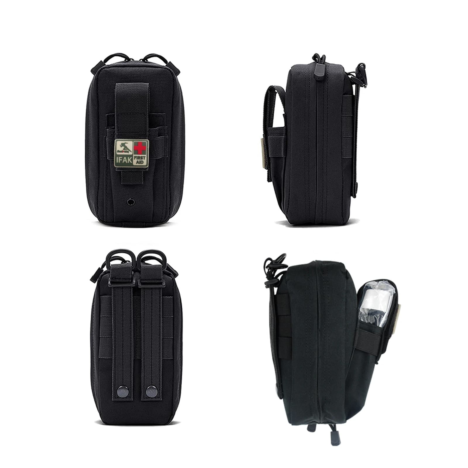 Kit trauma IFAK di emergenza compatto Medresq - Primo soccorso essenziale per campeggio militare, escursionismo, sopravvivenza quotidiana