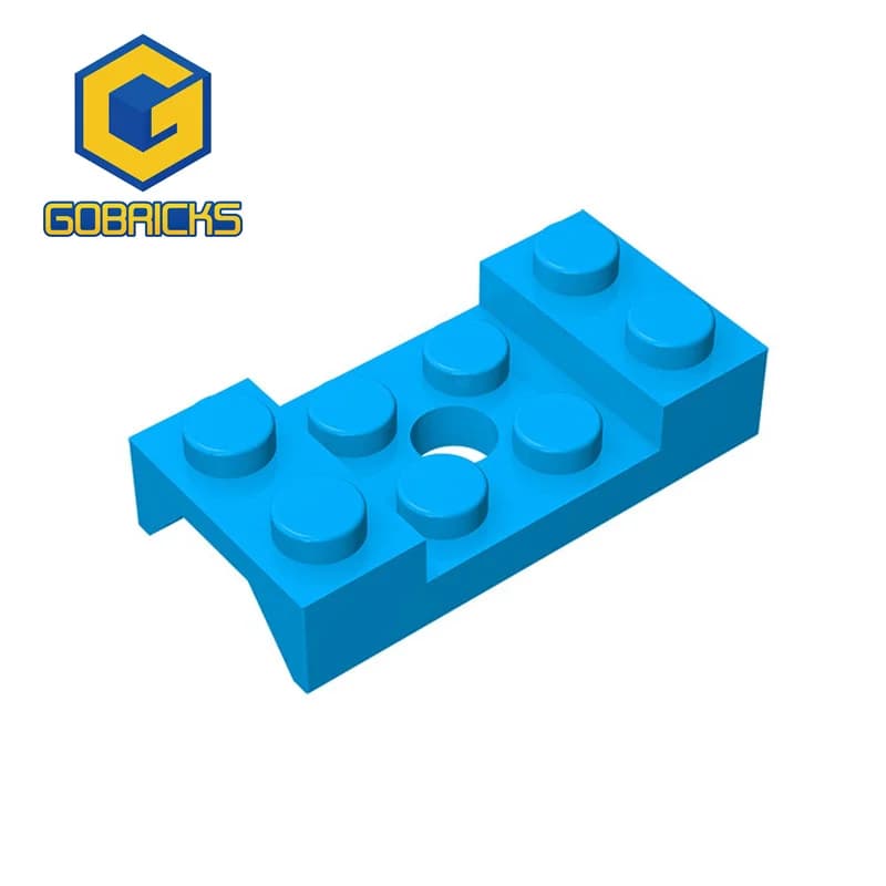 Gobricks MOC 10PCS mattoni compatibili assemblano particelle 60212 parafango 2x4 con parti di blocchi ad arco parti di giocattoli ad alta tecnologia