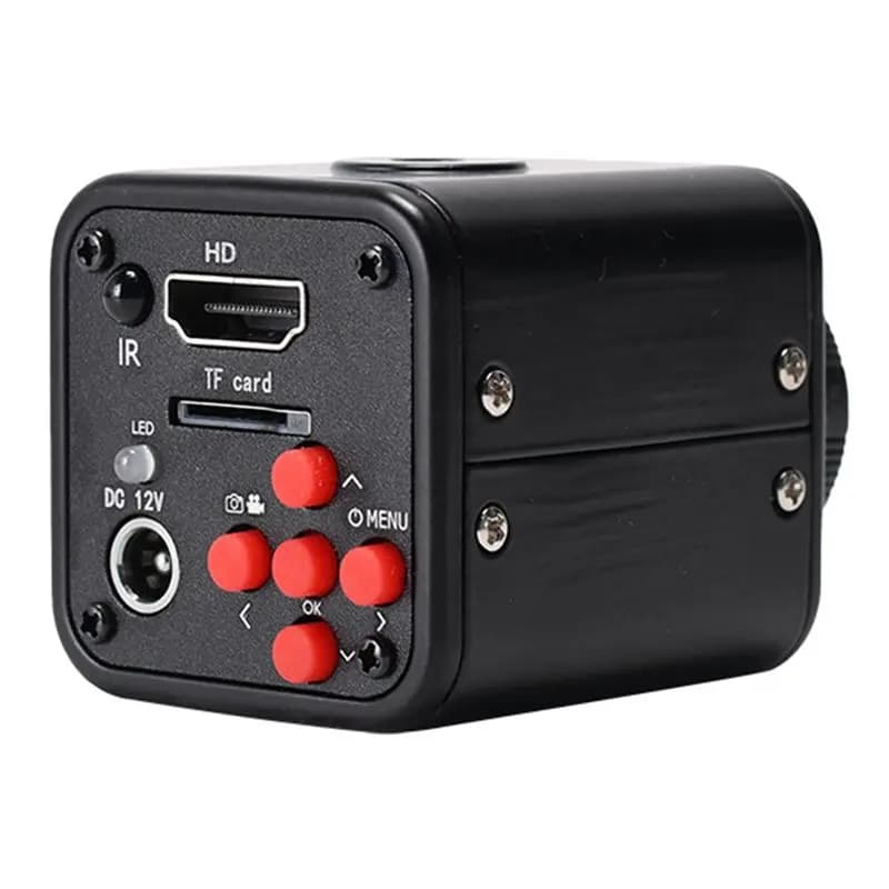 Fotocamera per microscopio FHD da 16MP, fotocamera industriale 1080P, lente d'ingrandimento digitale con supporto per scheda TF per riparazione di telefoni e saldatura