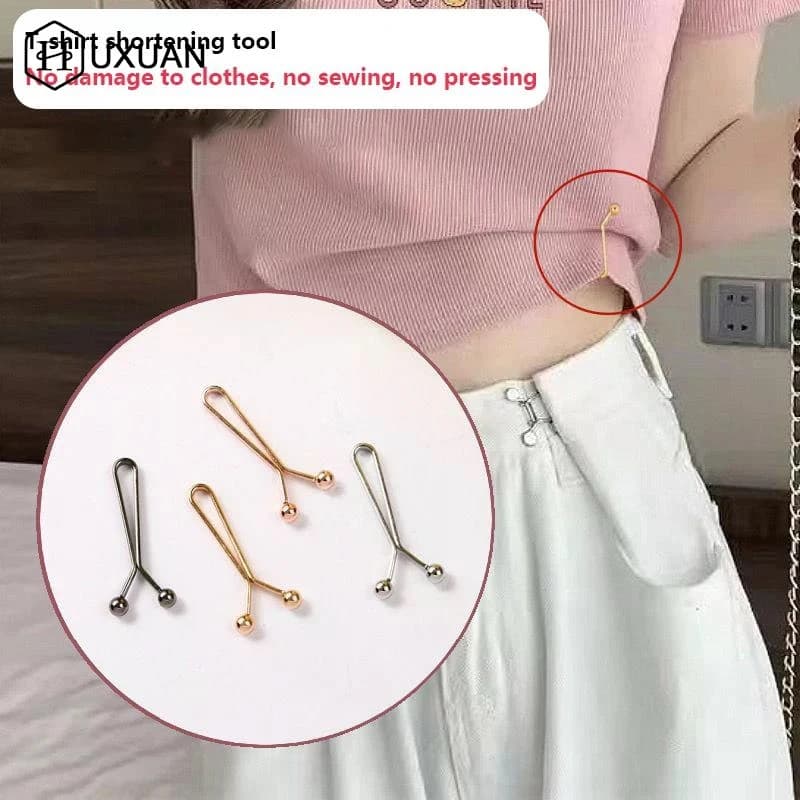12PCS Adjustable Sleeve Clip Jeans Skirts Detachable Buckle Accessories For Pants Waist Tightening Sleeve Reduction Clip