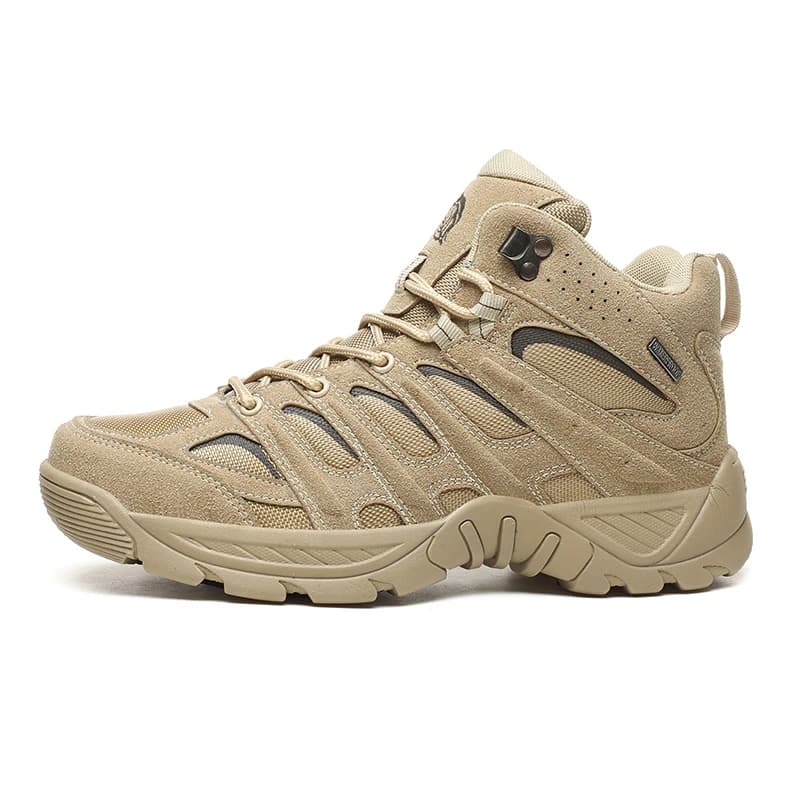 Stivali da uomo Stivali tattici da combattimento nel deserto Sneakers traspiranti alla caviglia Scarpe da trekking da esterno da uomo