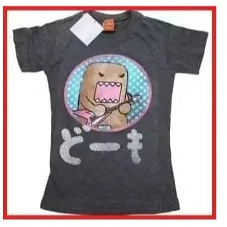T-shirt girocollo a maniche corte da donna stile streetwear, con stampa cartone animato, design gotico anime, top estivo casual in cotone