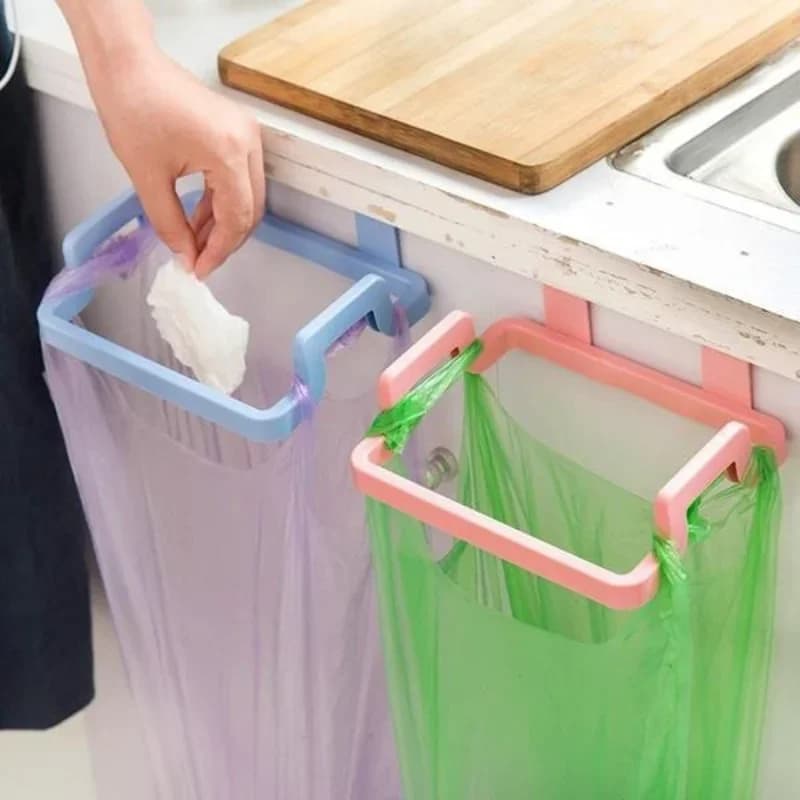 Cestino portaoggetti porta sacco della spazzatura porta dell'armadio porta posteriore cucina di casa sacchetti della spazzatura armadio appeso cestino organizzatore Multifu