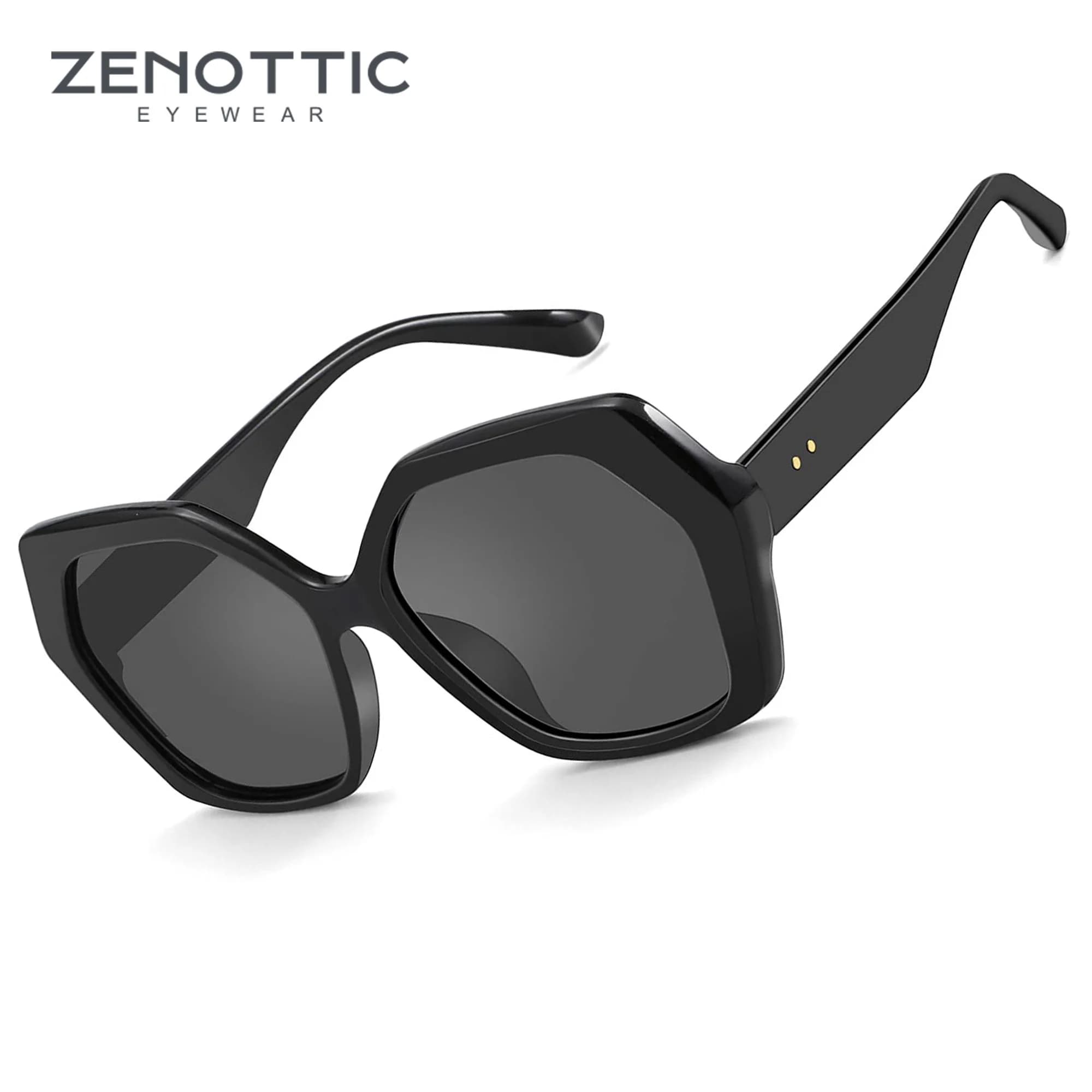 ZENOTTIC Occhiali da sole a farfalla Design alla moda da donna Grandi occhiali da sole per donna Uv400 Occhiali da sole oversize da viaggio