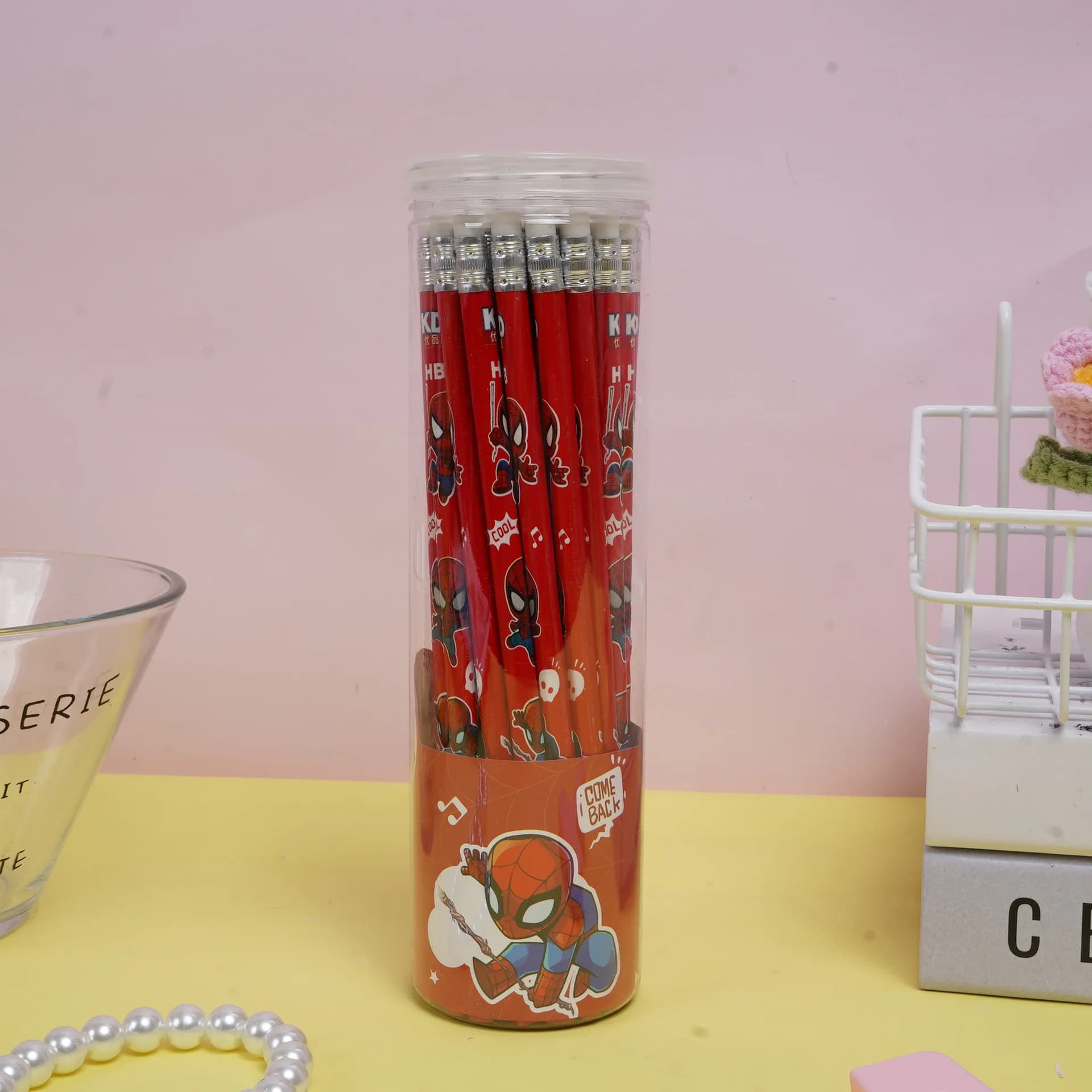 30pcs/set cartoom Spiderman HB Pencil Student Writing Pen Pencil Anime Cartoon Pencil School Stationery Supplies Peripheral Gift