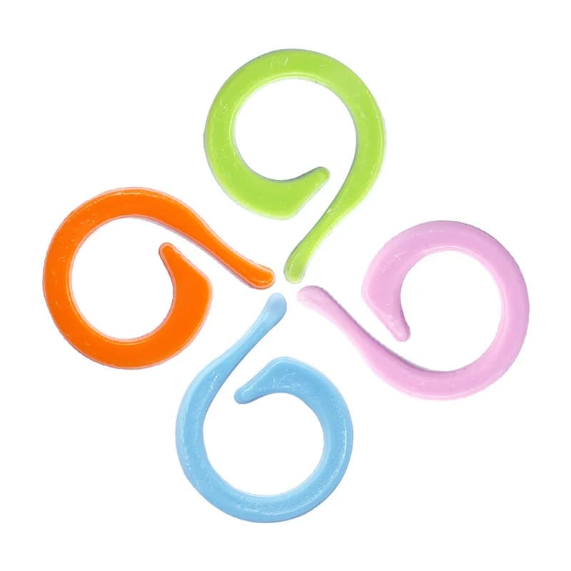 40PCS(20S+20L) Plastic Stitch Marker Knitting Crochet Locking Stitch Needle Clip Stitch Markers Rings DIY Weaving Knitting Tools