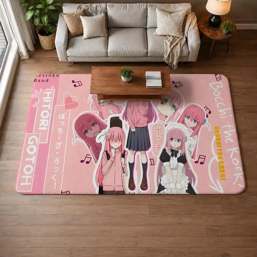Anime BBocchi the Rocked anti-slip mat, door mat, bath mat, kitchen mat, washable super absorbent carpet for entrance