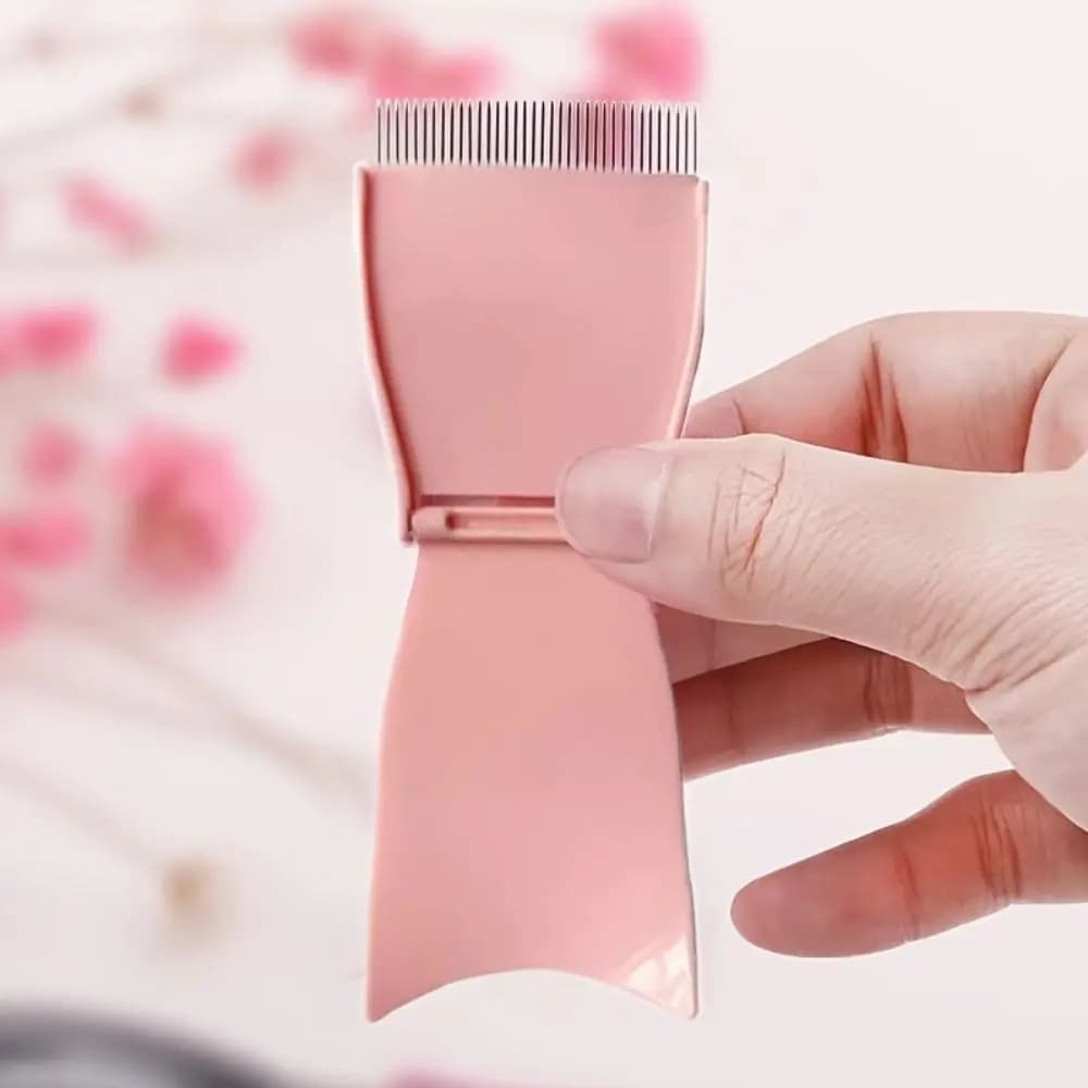 Bigodino for Eyelashes Beauty Separator for Foldable Eyelashes Metal Eyelash combs for Foldable Eyebrow Mascara Curl Cosmetic Tools