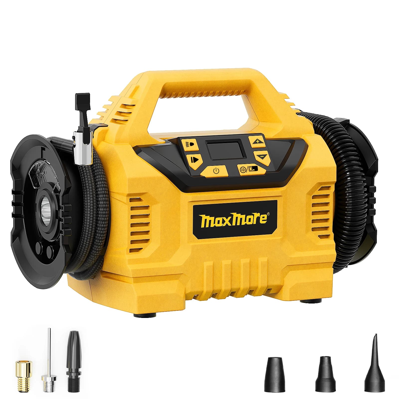 Gonfiatore/sgonfiatore portatile per pneumatici compatibile con batteria DeWalt da 20 V (solo utensile) Pompa compressore d'aria a batteria ad alta pressione da 160 PSI
