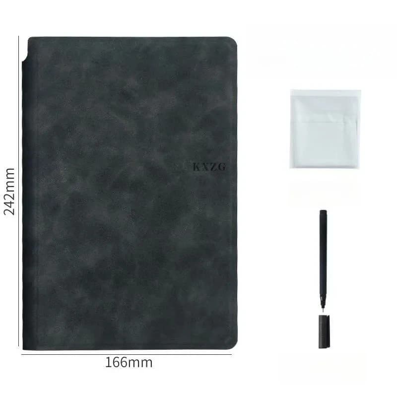 1Pieces Erasable Whiteboard Notebook Set Includes whiteboard marker+Cleaning cloth Leather memo pad Weekly Planner Portable and