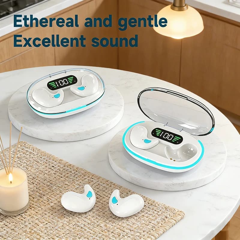 Auricolari X55 Auricolari wireless Cuffie Riduzione del rumore Gioco sportivo Sonno Auricolari Bluetooth