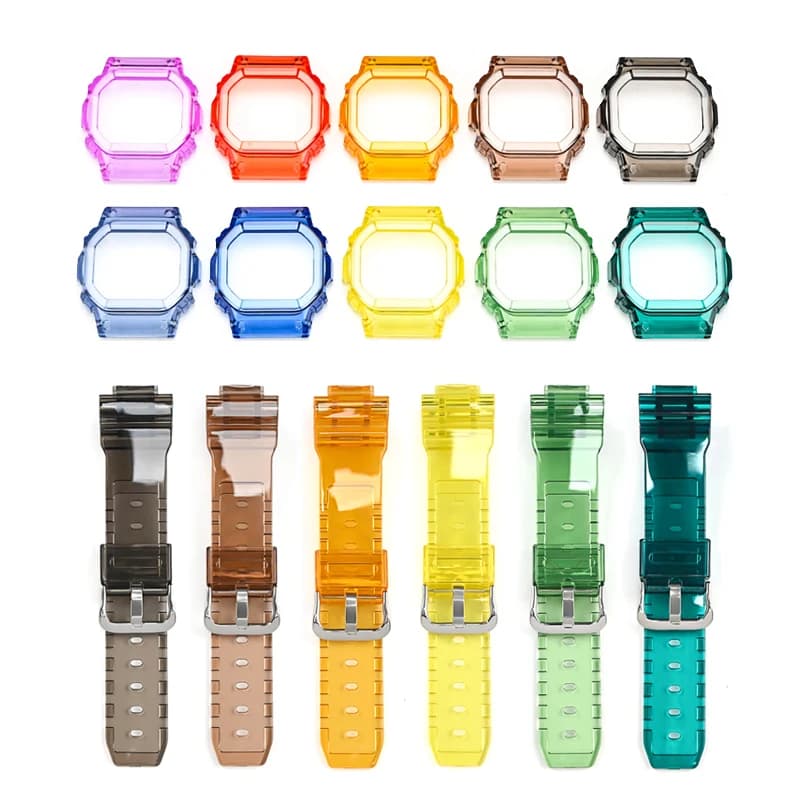 Cinturino e custodia in resina per Casio G-Shock DW-5600/5000/5030/5025 GW-M5610/M5600 G-5600 GLX-5600 - Accessori per bracciale da polso