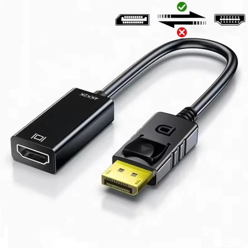 Adattatore convertitore da DP a HDTV 4K 1080P Cavo audio video compatibile da Display Port a HDMI per PC TV Laptop Accessori per proiettori
