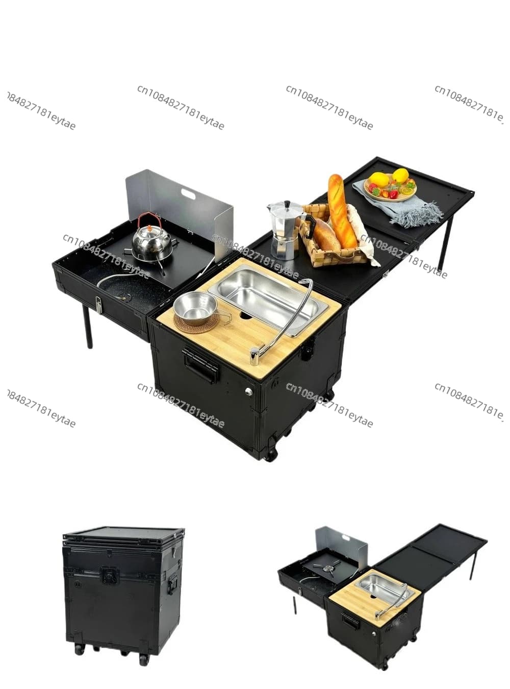 Custodia da campeggio per campeggio all'aperto Organizzatore per auto pieghevole Custodia da cucina portatile multifunzionale
