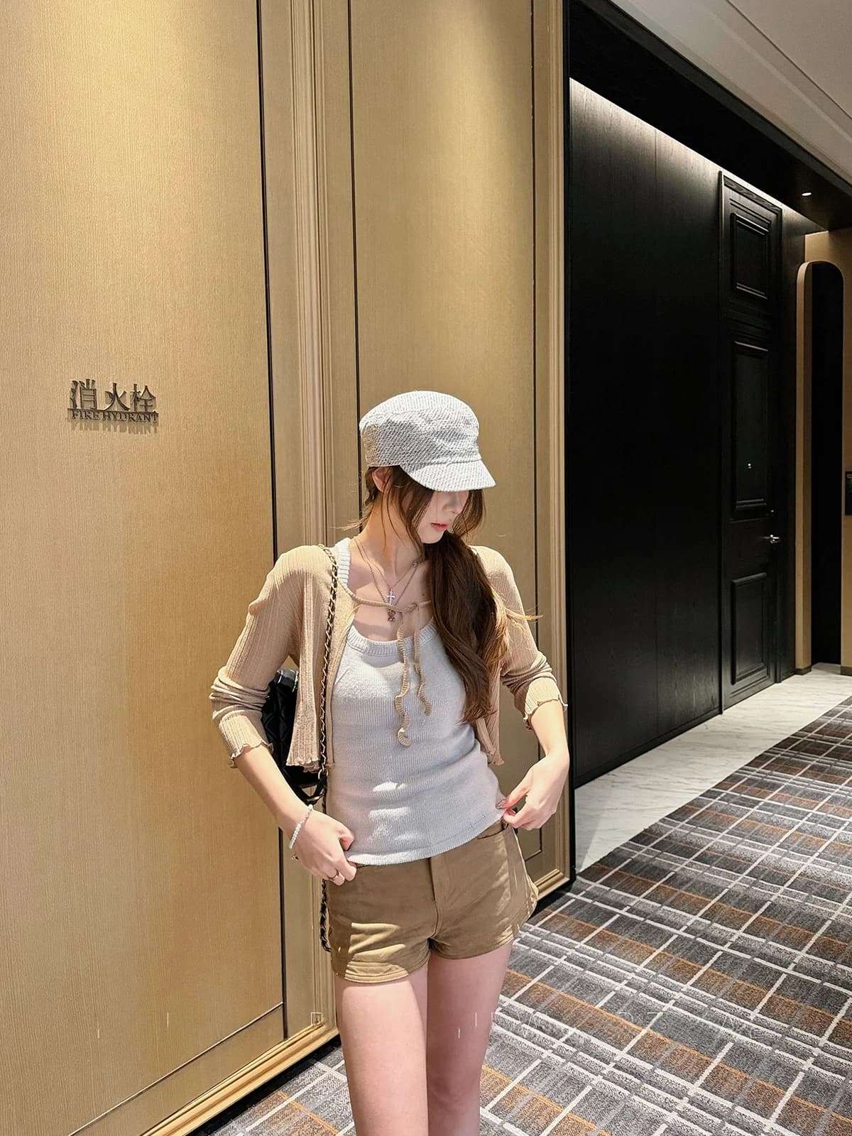 Cardigan Sottile Lavorato a Maglia con Laccio a Corda, Collo Rotondo, Lunghezza Corta, Stile Aderente, Manica Lunga, Moda Primaverile per Donne