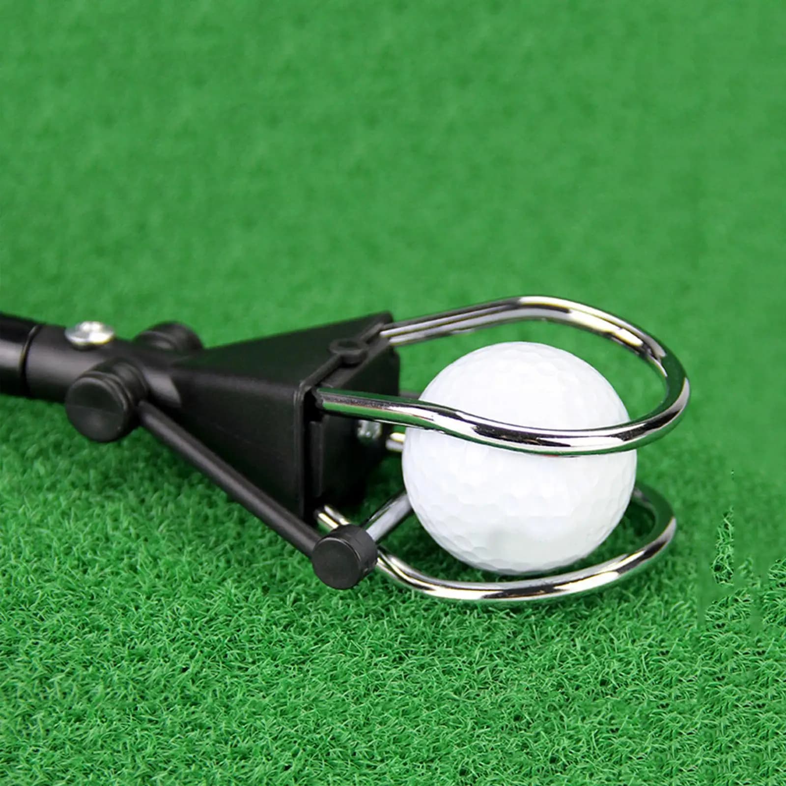 Adjustable Aluminum Golf Ball Retriever Pick Up Tool Durable Grabber Device Sport Golf Accessories for Golf Training Net