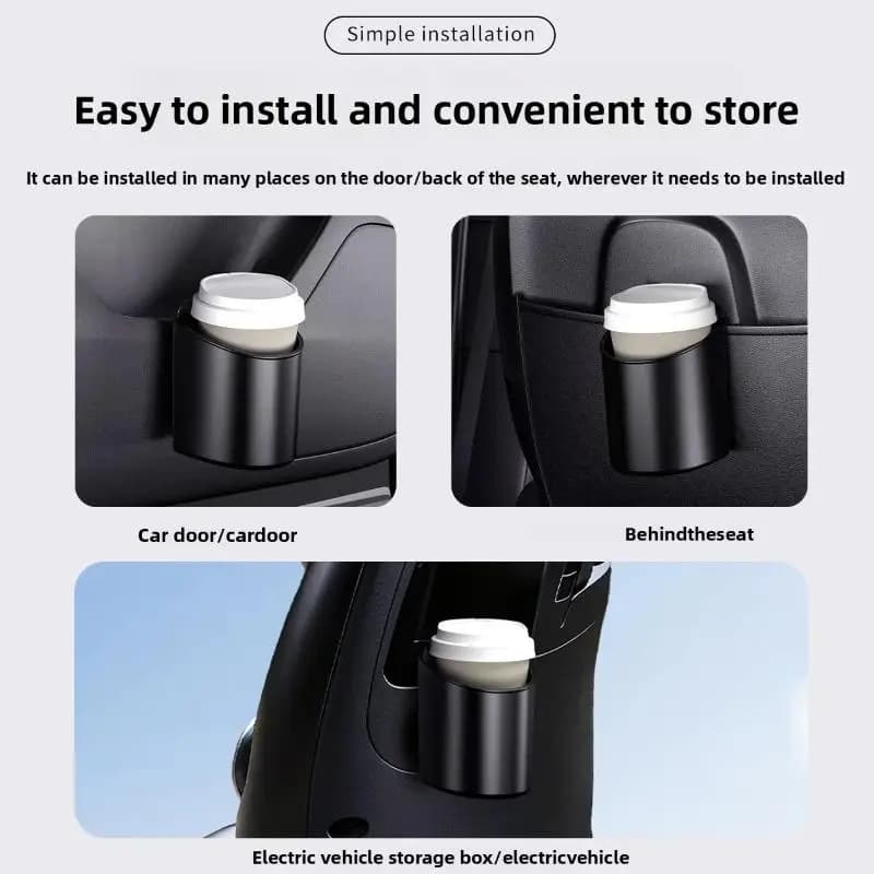 Scatola portabicchieri in plastica per porta auto, design con clip posteriore, portaoggetti per bevande, contenitore portaoggetti universale per seggiolino auto, contenitore per tazze d'acqua