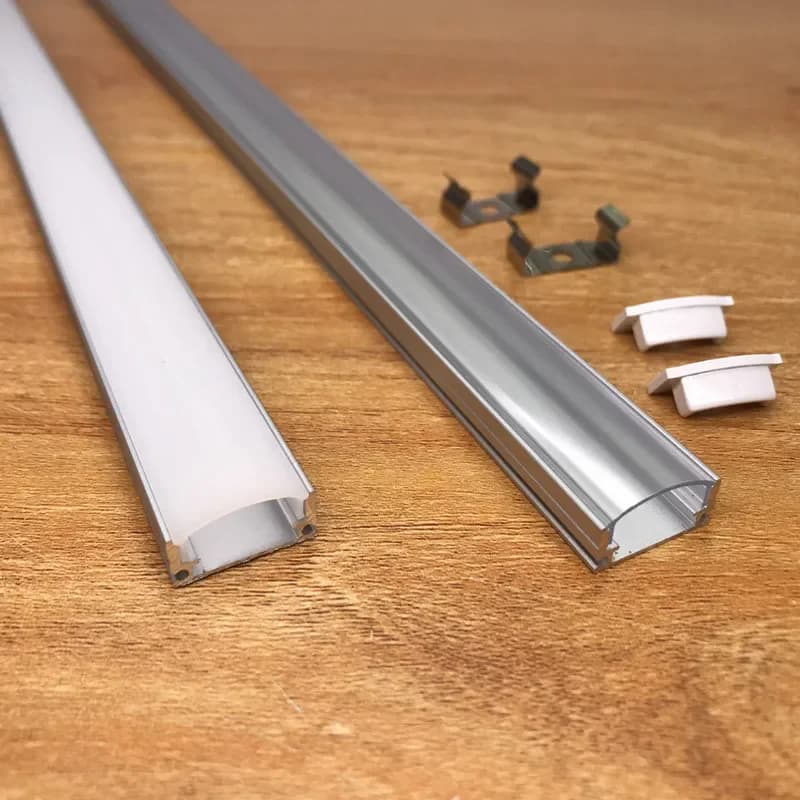 1-35 Pz/lotto 50 centimetri Profile di Alluminio Led Angolo Profilo In Alluminio Supporto del Canale per HA CONDOTTO LA Luce di Striscia Bar Lampada Dell'armadio Cucina armadio
