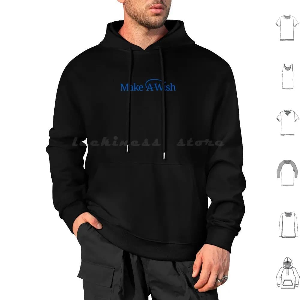 Make A Wish Foundation Of America Long Sleeved Cotton Hoodie Make A Wish Foundation Of America