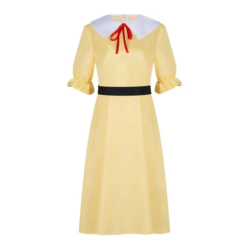 2026 Etoile Fujiko Cosplay Kawaii JK Uniforme scolastica Gonna lunga giallo pallido Fiocco Lolita Halloweena;3,v'5.t;8,