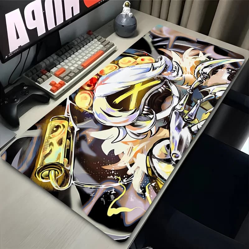 Keyboard Pad Hot Mouse Pad Oversized Gamer Extended Desk Mat Anime M-murder Uzi N V J Drones Gaming Accessories Notbook Mousepad