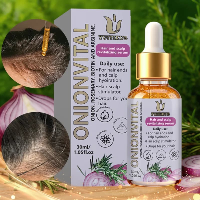 YUITIKUE Hair Care Oil - Enriched with Biotin and Rosemary, Adds Gloss and Reduces the Crespo Effect, For Daily Hair Care, 30ml
