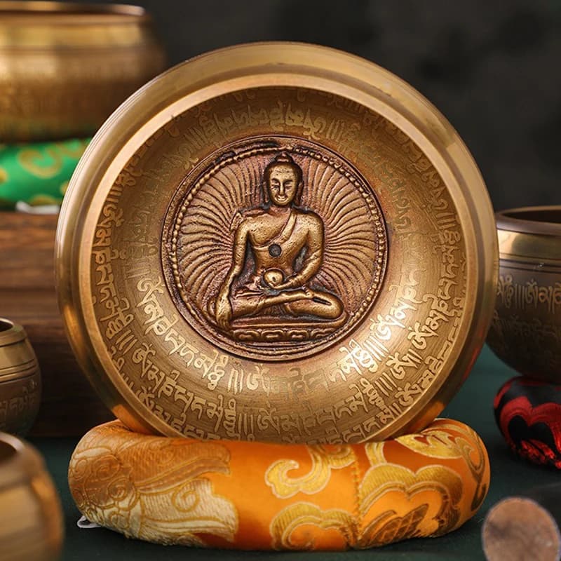 Nepal Singing Bowl Handmade Original Tibetan Bowls Copper Buddhism Yoga Sound Healing Mindfulness Buddhist Meditation Bowl Set