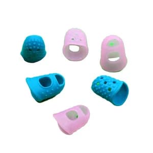 10PC Sewing thimble finger silicone finger protective sleeve DIY hand finger sleeve cross-stitch special sheath